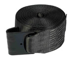 Mytee Products Winch Straps 4 X 30 Black Heavy Duty Tie Down Wflat Hook Wll 5400 Lbs  4 Inch Cargo Control For Flatbed Truck Uti