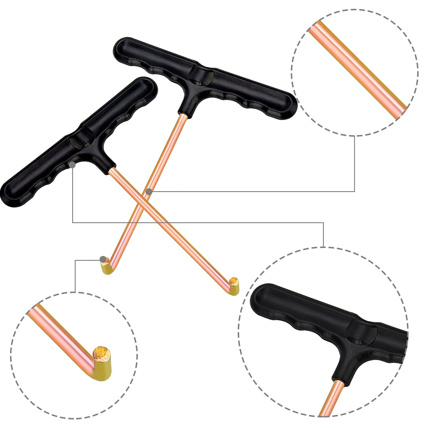 Tecunite 2 Pack Trampoline Spring Pull Tool Adjustment T-Hook Spring Pull Kit