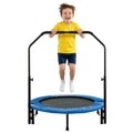 Machrus Upper Bounce Mini Rebounder Trampoline for Adults and Kids with Adjustable Handle, Exercise, Indoor Fitness, Foldable Ro