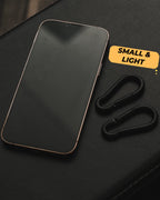 Carabiner Clip 5 Pcs Snap Hooks Heavy Duty, Large, Black