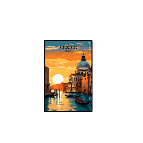 95MILES GARMENTS Fridge Magnets Venice for HomeOfficeKitchen Refrigerator Door Stylish Wooden Decor Souvenir Gift (L X H 2.5 X 3