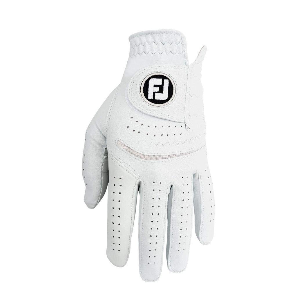 Footjoy Mens Contour Flx Golf Glove, Pearl, Cadet X-Large, Worn On Left Hand