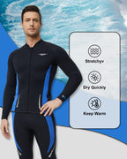Seaskin Wetsuit Tops 3Mm For Mens (X-Large, Mens Tops)