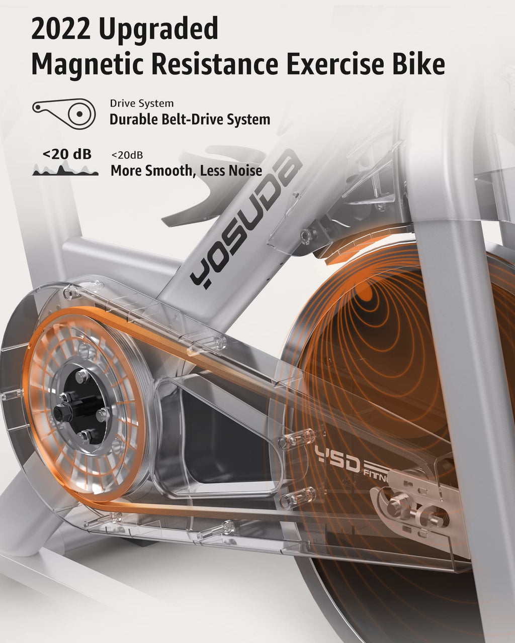 Yosuda Indoor Cycling Bike Stationary Bike - Magnetic Resistance, Cycle Bike With Ipad Mount & Comfortable Seat Cushion, Magneti