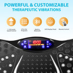 Vibration Plate Exercise Machine, Shaking Whole Body Workout Vibration Platform Lymphatic Drainage, Power Waver Vibrate Stand Ma