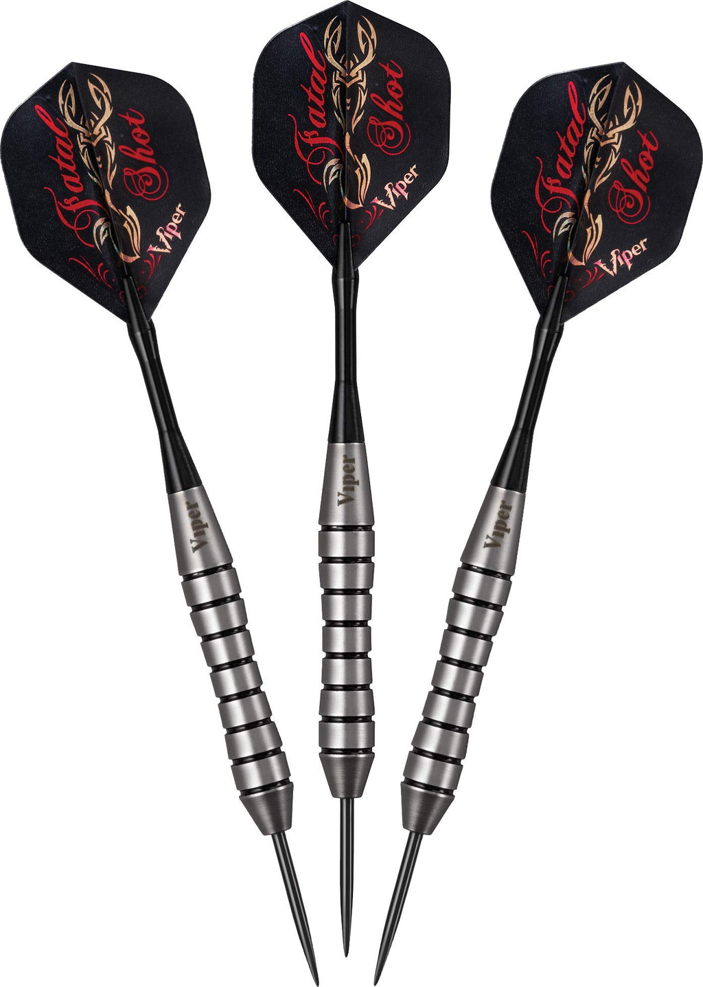 Viper By Gld Products Underground Steel Tip Darts, Fatal Shot, 24 Grams, Multicolor (22-2324-24)