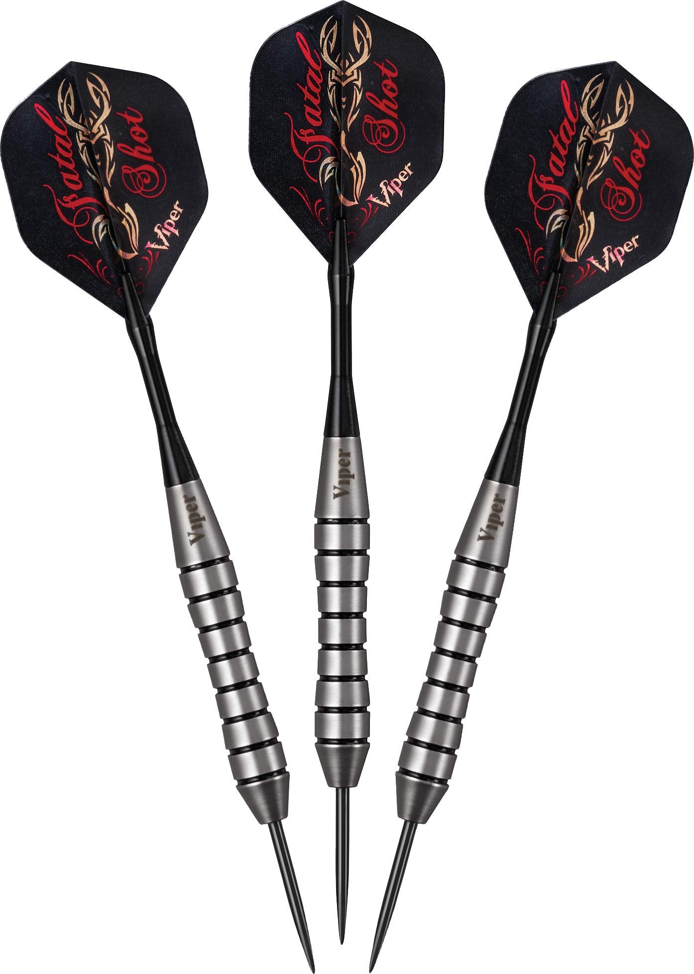 Viper By Gld Products Underground Steel Tip Darts, Fatal Shot, 24 Grams, Multicolor (22-2324-24)