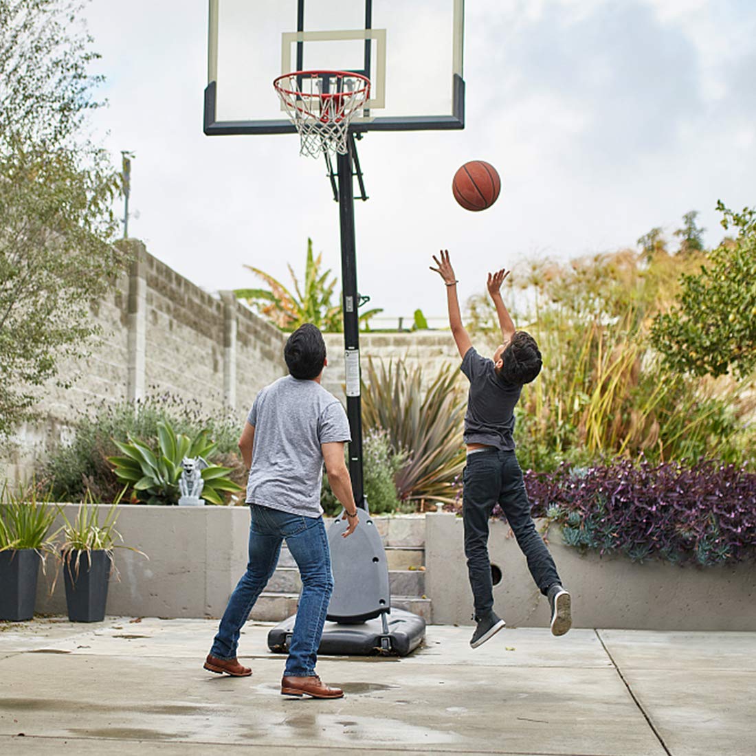 Wisdom Leaves Kids Youth Basketball Size 5 (27.5'') Rubber Indoor Outdoor Basketball For Child Boy Girls Teen Park Backyard Pool