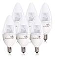 6 Pack 40 Watt Candelabra Bulbs 5W Dimmable Candelabra Led Bulbs C37 E12 Base 325 Lumens,120A Beam Angle 3000K Soft White Led Ca
