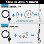 Sertt Weight Cable Pulley System Gym, Upgraded Cable Pulley Attachments For Gym Lat Pull Down, Biceps Curl, Tricep, Arm Workouts
