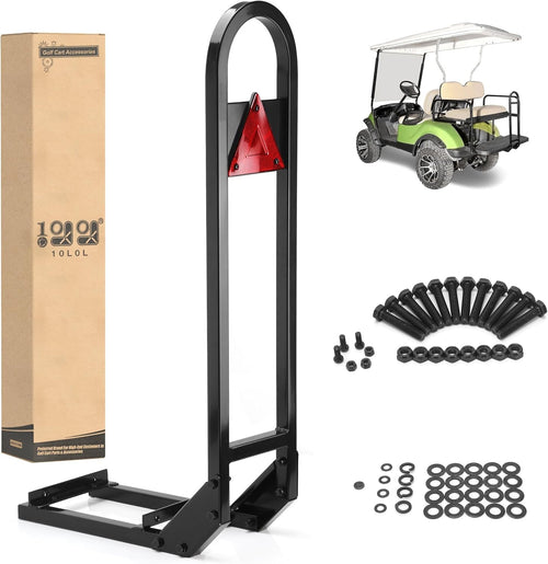 10L0L Newest Universal Golf Cart Rear Seat Safety Grab Bar, Heavy Duty Rear Seat Hand Rail Grab Bar Add Safety To Your Rear Pass