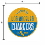 Rico Industries Nfl Football Los Angeles Chargers Classic Shape Cut Pennant - Home And Living Room D  Cor - Soft Felt Ez To Hang