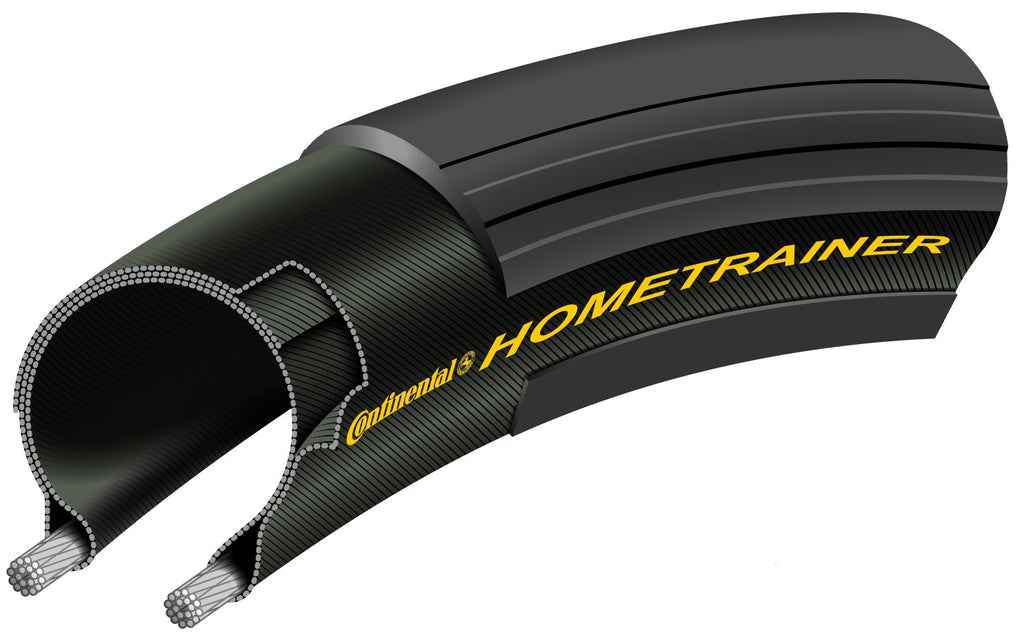 Continental Hometrainer Folding Tire, Black, 700 X 23Cc