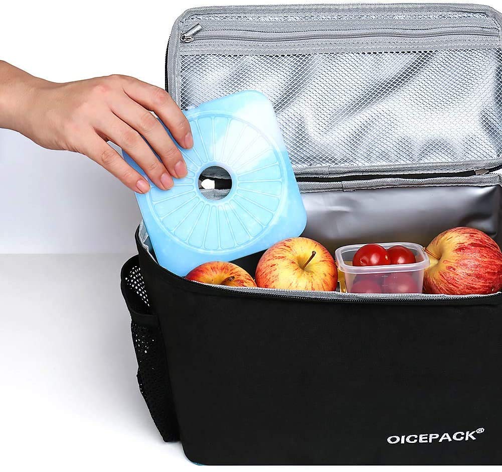 Oicepack 10     Cool Coolers Slim Ice Packs Quick Cooling & Long-Lasting For Lunch Box | Lunch Bags | Freezer Packs Reusable Coo