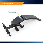 Marcy Multi-Purpose Adjustable Workout Utility Weight Bench For Full Body Upright, Incline, Decline, And Flat Exercise Sb-228 ,