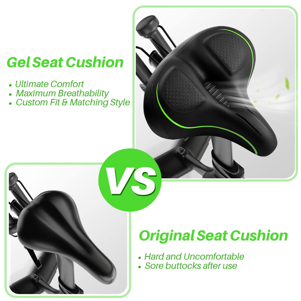 Oversized Bike Seat For Peloton Bike & Bike+, Comfort Seat Cushion Compatible With Peloton, Spin Bike, Road Or Exercise Bikes, B