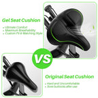 Oversized Bike Seat For Peloton Bike & Bike+, Comfort Seat Cushion Compatible With Peloton, Spin Bike, Road Or Exercise Bikes, B