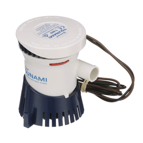 Attwood 4608-7 Tsunami T800 Bilge Pump, 800 Gph, 12-Volt, Barbed -Inch Diameter Outlet, 29-Inch Wire