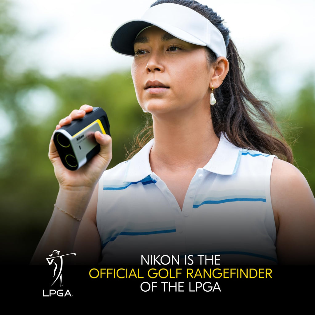 Nikon COOLSHOT 50i GII Golf Laser Rangefinder | Rainproof Portable 6X Monocular Optics with Dual Locked ON Quake Flagstick Detec