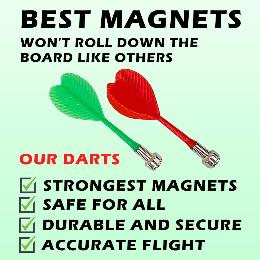 Magnetic Dart Board Game - 12Pcs Kids Magnetic Darts Boys Toys Gifts Indoor Outdoor Games For Family And Friends - Safe Dart Gam