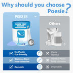 Poesie Poo Urine Absorbent Gel With Reusable Spoon For Portable Toilet Camping Bathroom Poo Urine Powder 125 Uses Net. 2.2Lb
