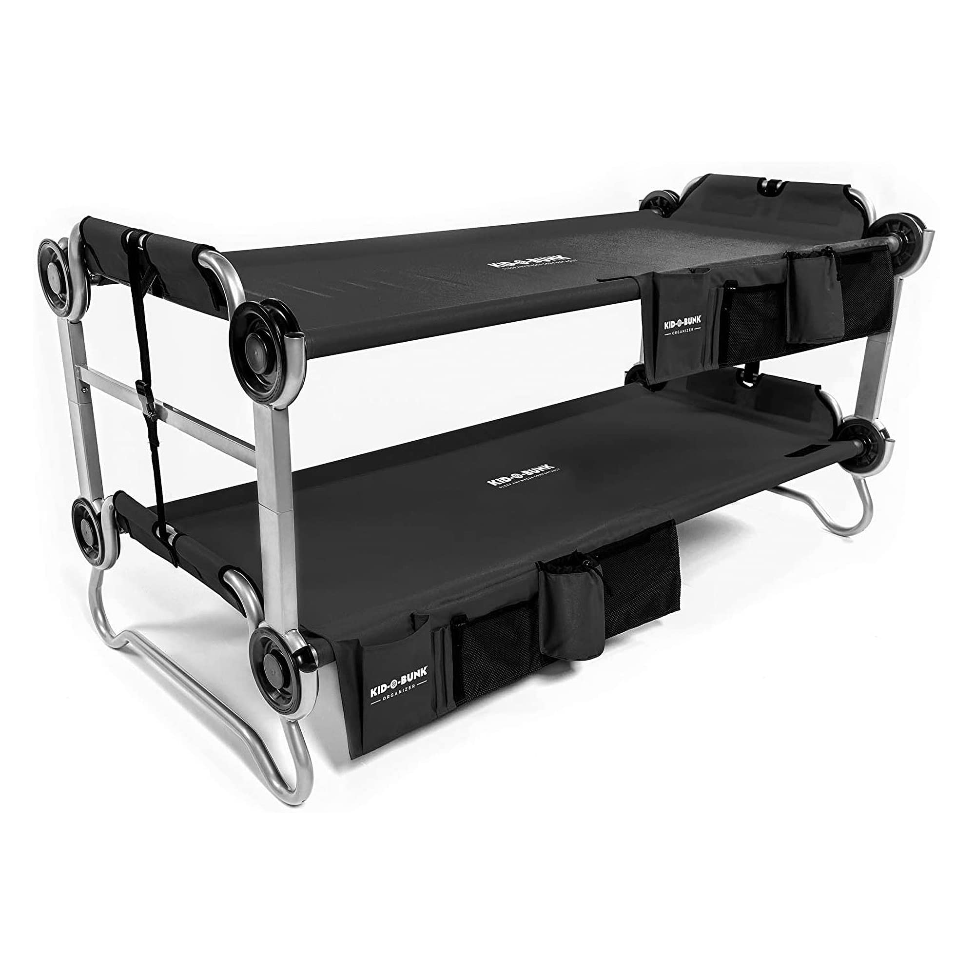 Kid-O-Bunk With 2 Side Organizers, Black