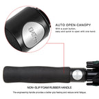 G4Free 68 Inch Automatic Open Golf Umbrella Double Canopy Extra Large Oversize Windproof Waterproof Stick Umbrellas(Black/Dark G