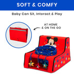 Disney Mickey Mouse Sit N Play Portable Activity Seat For Babies By Delta Children - Floor Seat For Infants, 175X21X14 Inch (Pac