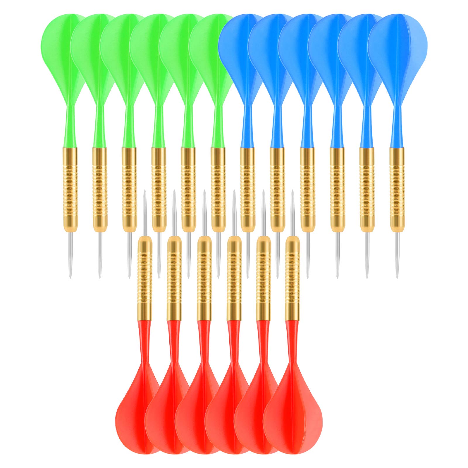 Accmor 18 Pcs Steel Tip Darts, Bar Dart, Darts Metal Tip Set, Metal Darts For Dartboard