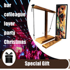 Ring Toss Game for Kids and Adults, Large Base Hook and Ring Game, Family-Friendly Indoor Holiday Fun or Outdoor Patio Games, Wh