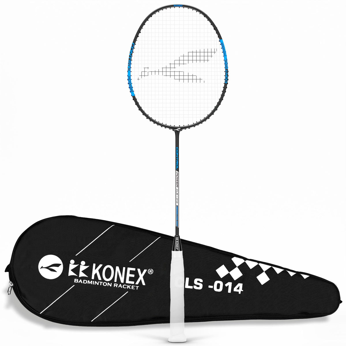Konex Aluminium Badminton Racquet 2U (901G) | 28 Lbs String Tension | High Tensile Slim Shaft With Soft Pu Grip Handle & Full Ra
