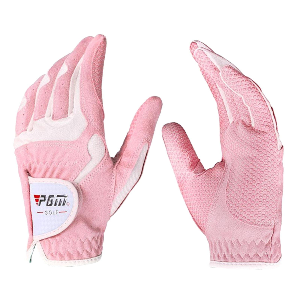 ATORSE Womens Golf Glove Breathable Left Right Hand Golfer Gloves Pink White M
