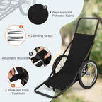 Goplus Folding Deer Cart With Polyester Liner, 550 Lbs Heavy-Duty Hunting Game Hauler With 20 Rubber Wheels, Ergonomic Handle, U