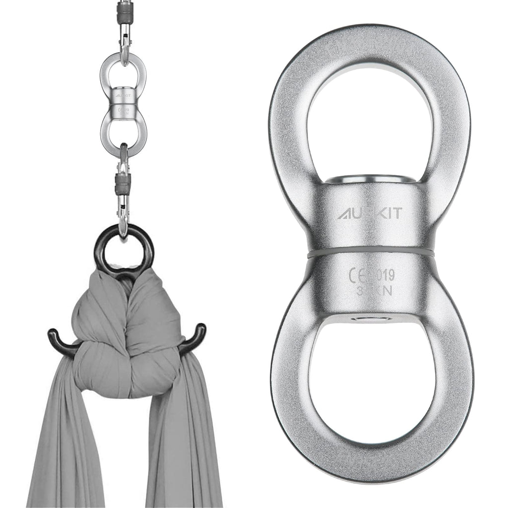 Auskit Swing Swivel, 35 Kn Safest Rotational Device Hanging Accessory For Web Tree Swing, Therapy Swing, Aerial Dance, Swing Spi