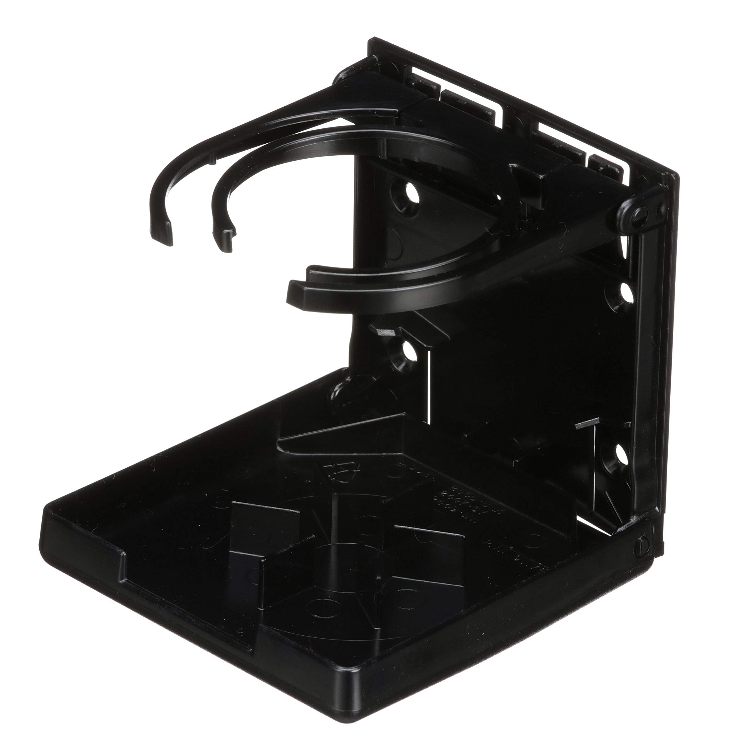Attwood 2445-7 Fold-Up Dual Ring Drink Holder (Black)
