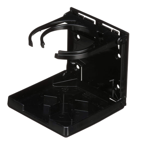 Attwood 2445-7 Fold-Up Dual Ring Drink Holder (Black)