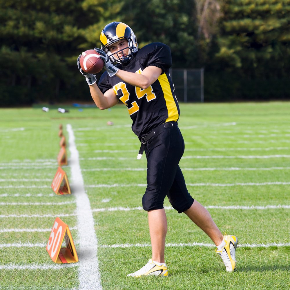 Day & Night Football Yard Markers, Full Set Of 11 By Crown Sporting Goods