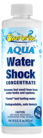 Star Brite Aqua Water Shock For Boats & Rvs - Instant Odor & Bad Taste Remover For Potable Water, 16 Ounce (097116)