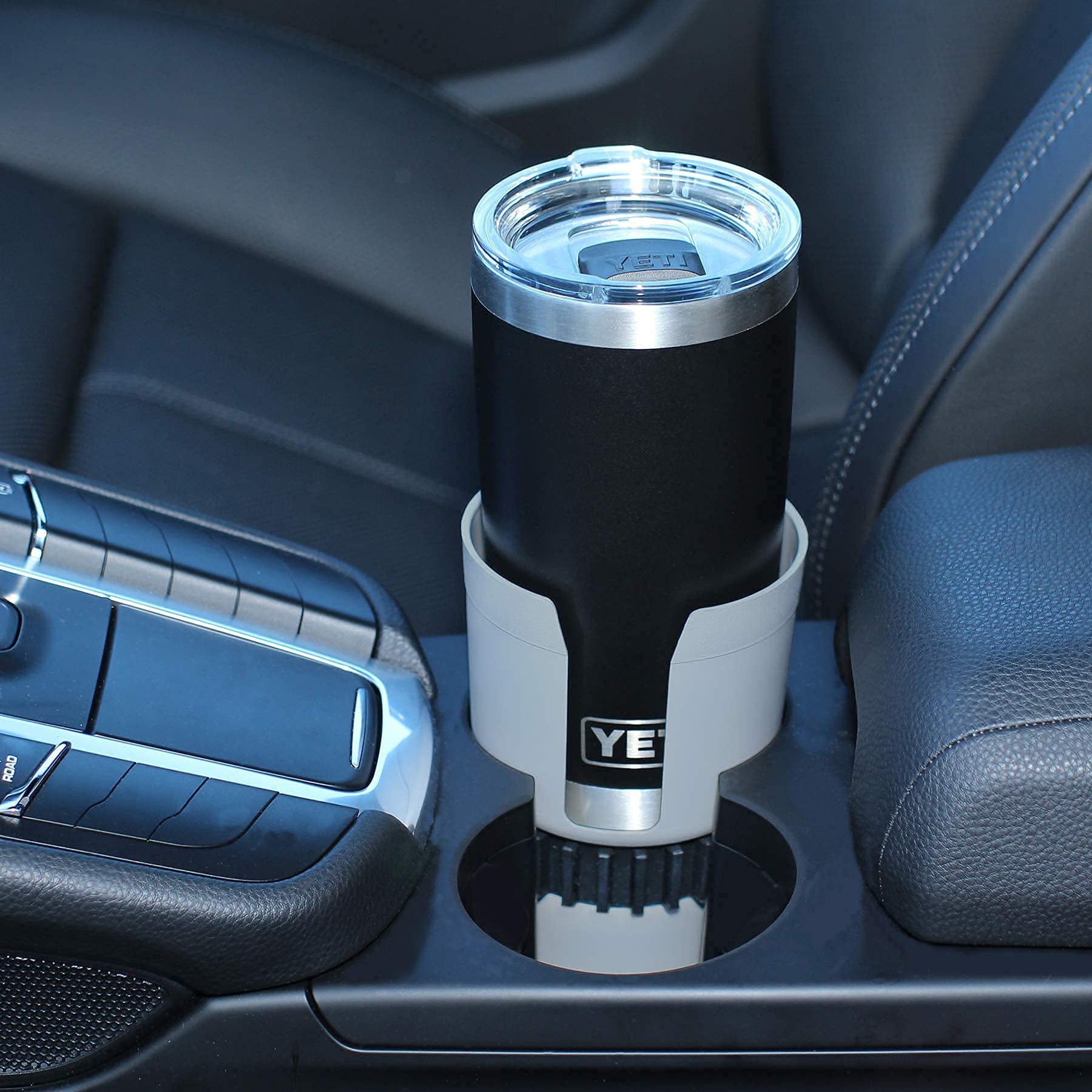 Gadjit Cup Keeper 2.0 (2 Pk) Cup Holder Adapter W/Adjustable Base For Hydro Flasks 18 21 24 Oz, Yeti Tumbler 20 & 30 Oz, Coffee