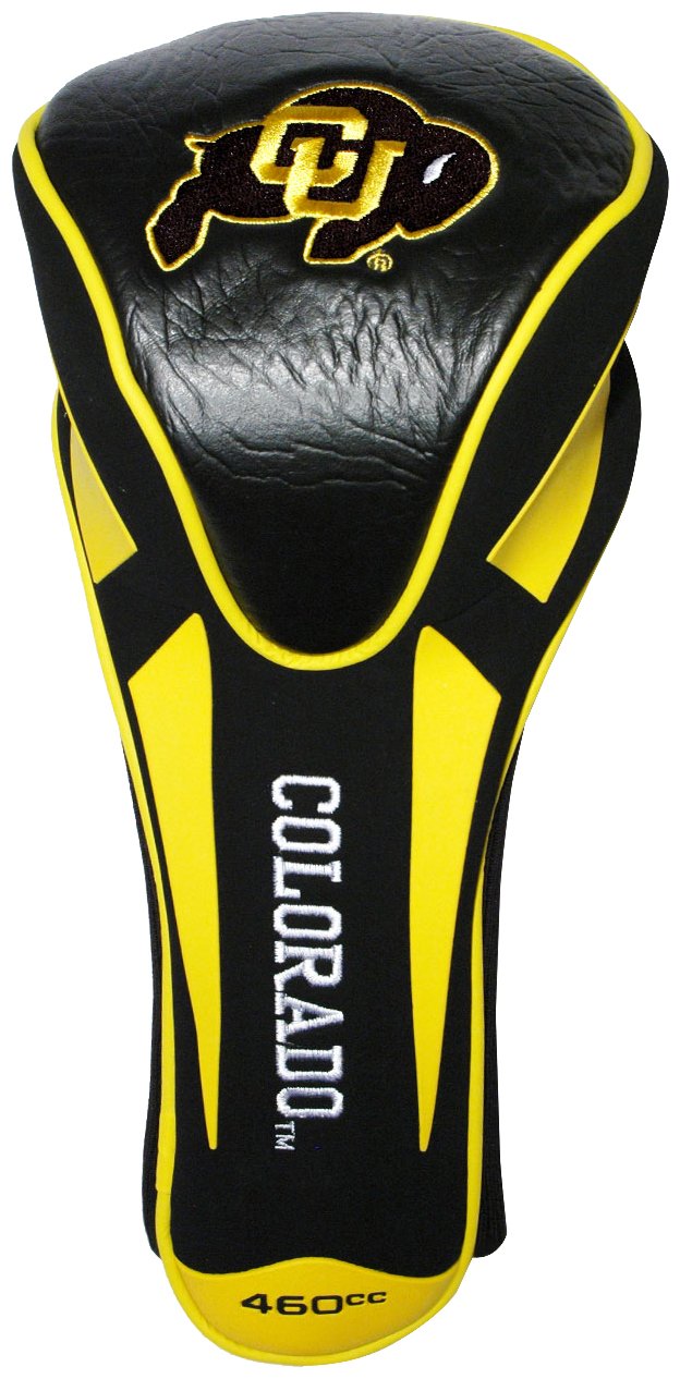 Team Golf NCAA Colorado Buffaloes Single Apex Driver Head Cover Golf Club Single Apex Driver Headcover, Fits All Oversized Clubs