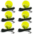 CHEGIF Tennis Training Ball with String, 6-pack Tennis Trainer Balls Self Practice Trainer Tool
