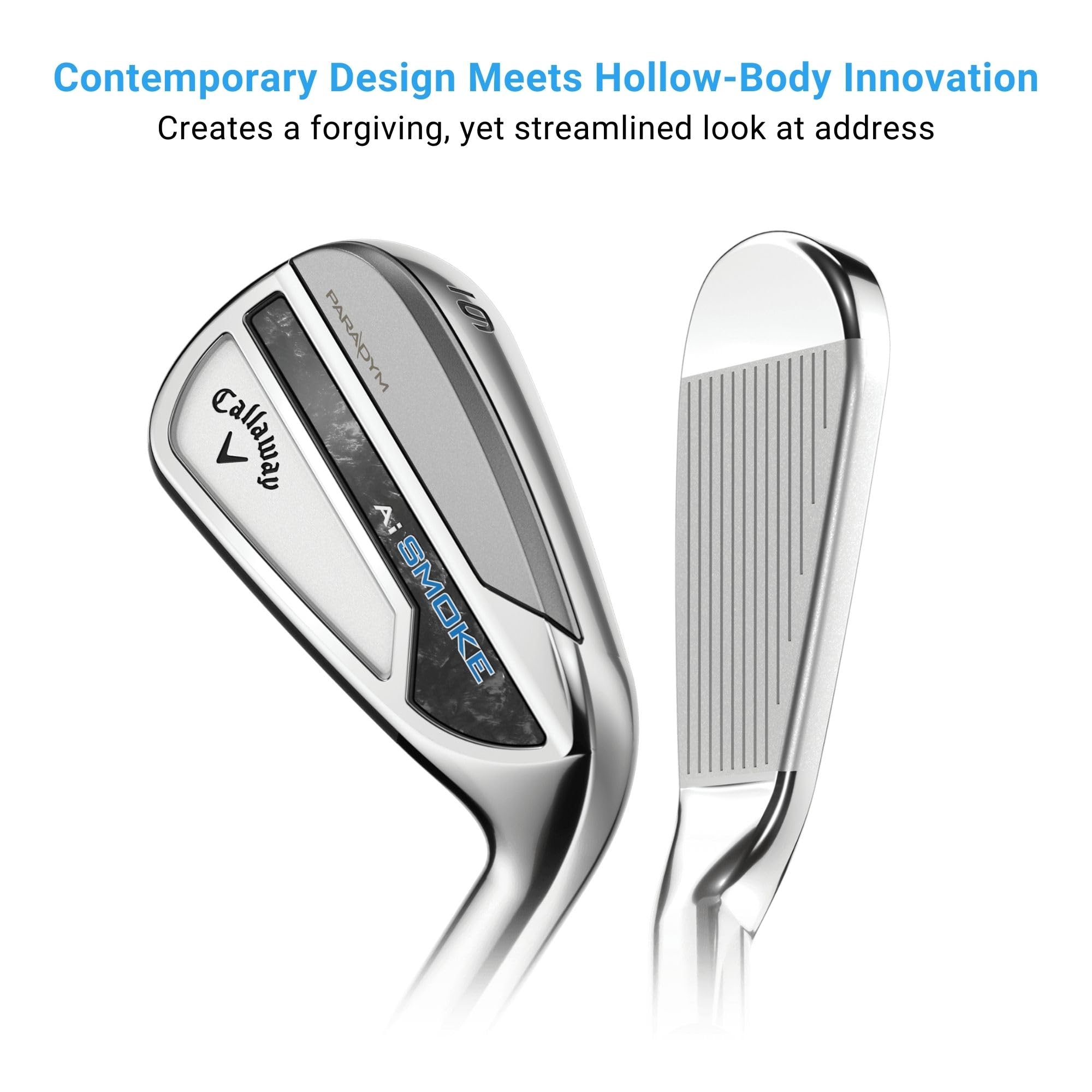 Callaway Golf Paradym Ai Smoke Individual Iron (Left Hand, 6 Iron, Graphite, Stiff)