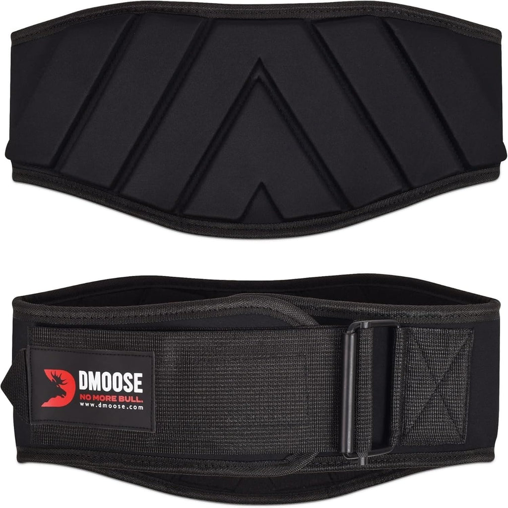 Dmoose Gym Belt For Men Weight Lifting. Weight Belt Gym Squat Weightlifting Powerlifting Workout Heavy Duty Training Strength Tr