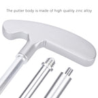 Ritoeasysports Golfball Putter Threesection Twoway Zinc Alloy Golfball Putter With Anti-Skid Rubber Handle For Right Or Left Han