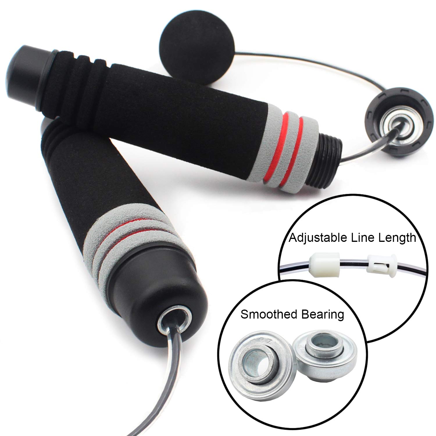 Benvo Weighted Ropeless Jump Rope Cordlee Speed Rope Skipping Rope For Double Unders, Exercise, Wod, Boxing, Mma Beachbody Train