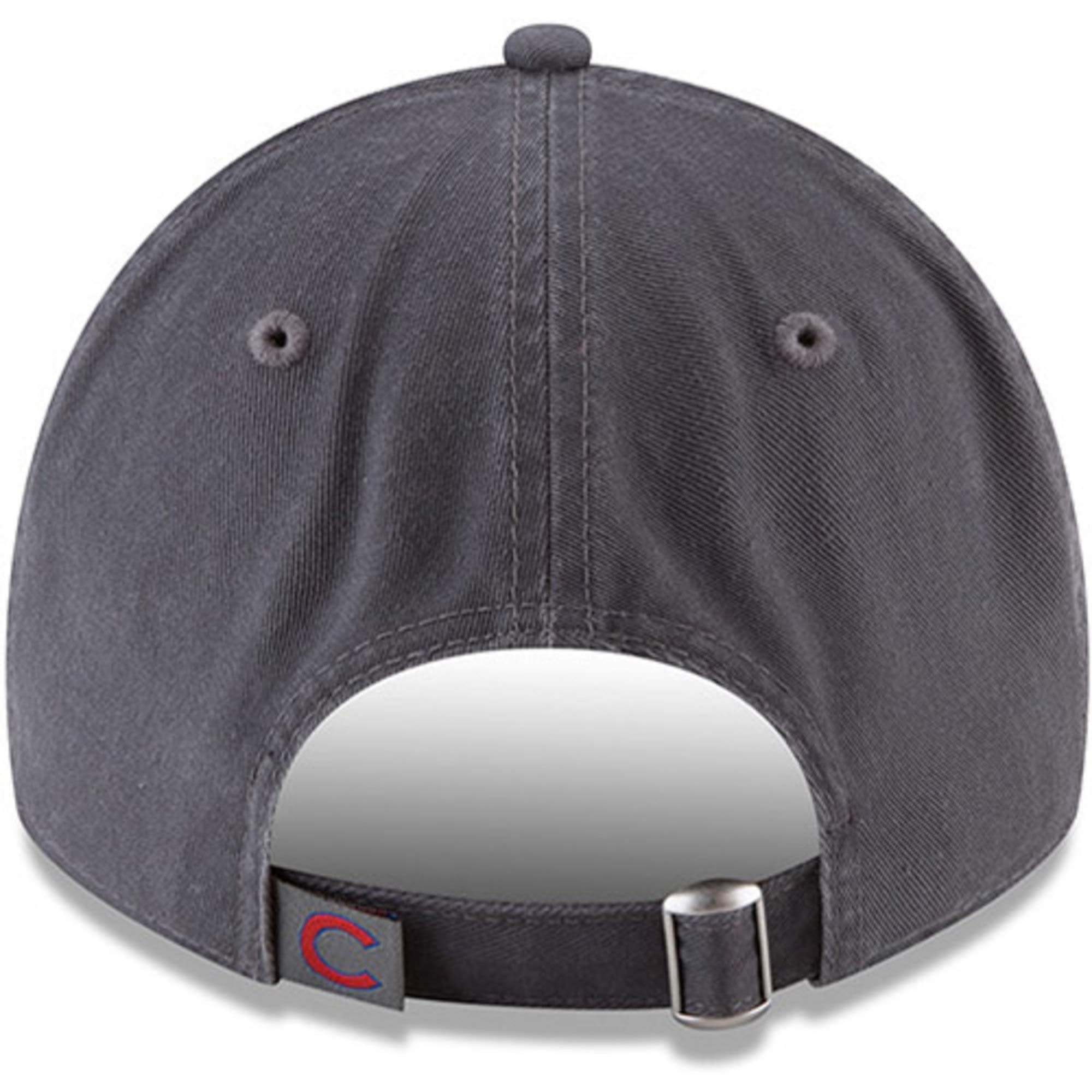 Chicago Cubs New Era Secondary Logo Core Classic 9Twenty Adjustable Hat Graphite