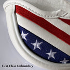 Red White Blue Patriotic Golf Putter Cover, Mid Mallet Putter Head Cover Club Protection Case Fits For Scotty Cameron & Other Ha