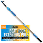 Boat Hooks For Docking Telescoping Boat Hook Pole Push Pole For Boat Docking Stick Boat Hook Adapters Screw End 3/4'' Thread Boa