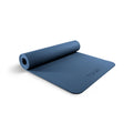 TONE Fitness Yoga Mat 1/4 Thick Non Slip Exercise & Pilates Mat for Home Workouts with Carrying Strap | V Pattern | Blue