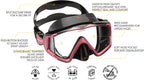 Cressi Liberty Triside Spe Diving Mask, Blackblackpink